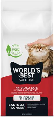 World's Best Multi-Cat Unscented Clumping Corn Cat Litter