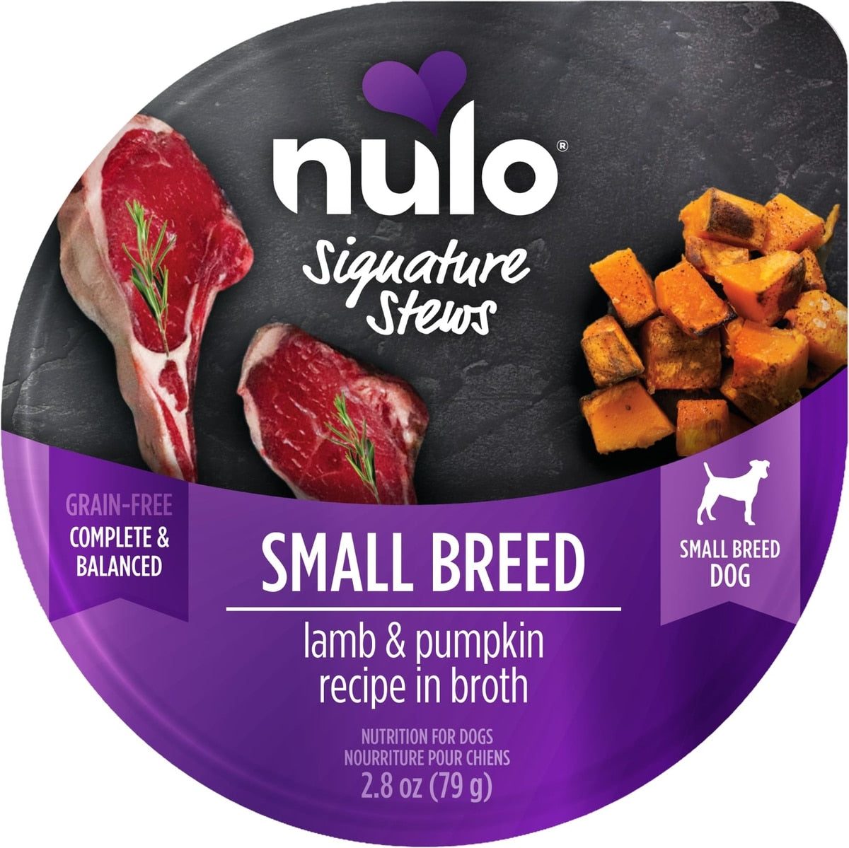 Nulo Signature Stews Grain-Free Lamb & Pumpkin in Broth Small Breed Wet Dog Food