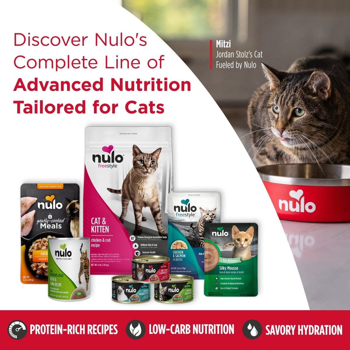 Nulo Silky Mousse Kitten Chicken, Liver & Duck Recipe in Broth Wet Cat Food