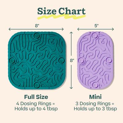 Woof Flipmat Interactive Treat Dispensing Dog Toy, Green, Large