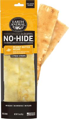 Earth Animal Peanut Butter No-Hide Dog Chew Strip