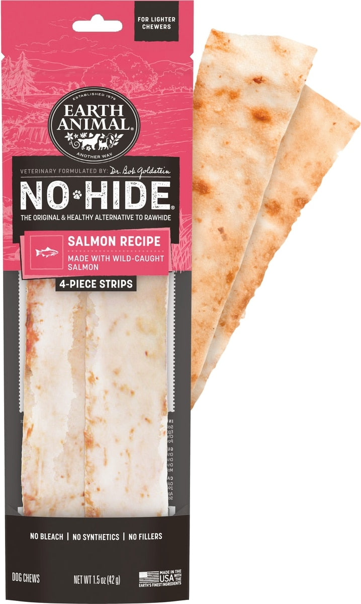 Earth Animal Salmon No-Hide Dog Chew Strip