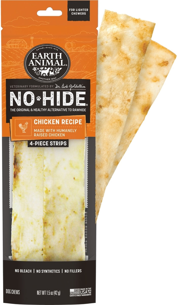 Earth Animal Chicken No-Hide Dog Chew Strip