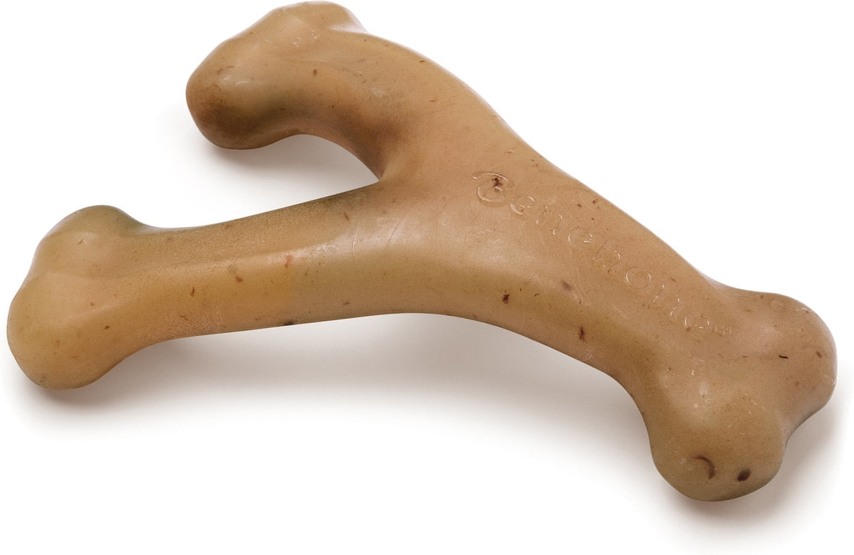 Benebone Holiday Wishbone Venison Flavor Chew Toy