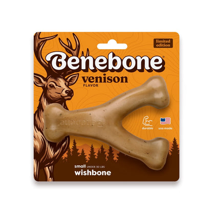 Benebone Holiday Wishbone Venison Flavor Chew Toy