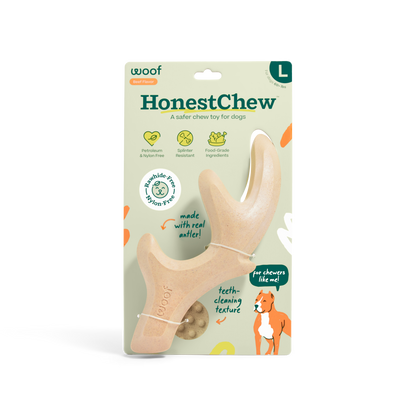 Woof HonestChew Antler Hard Density All-Natural Food Grade Dog Chew Toy