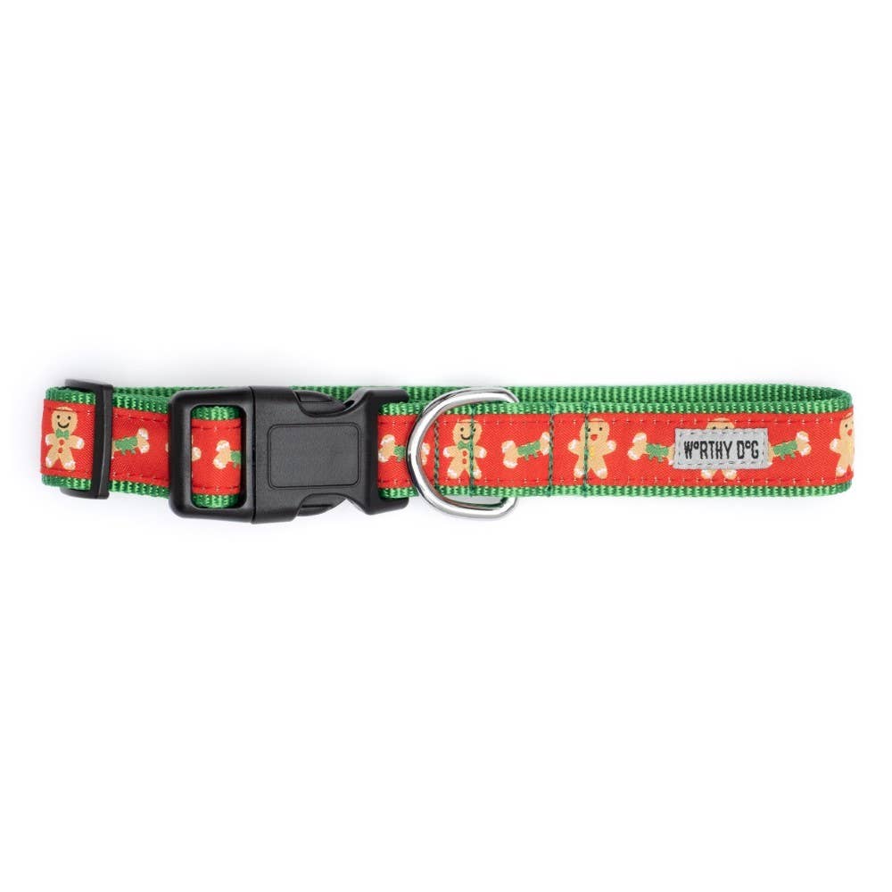 Worthy Dog - Gingerbread Bones Collar
