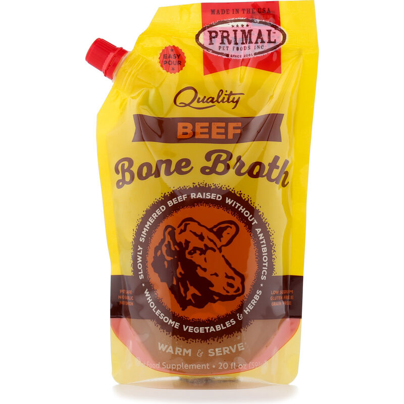 Primal Frozen Beef Bone Broth for Dogs and Cats
