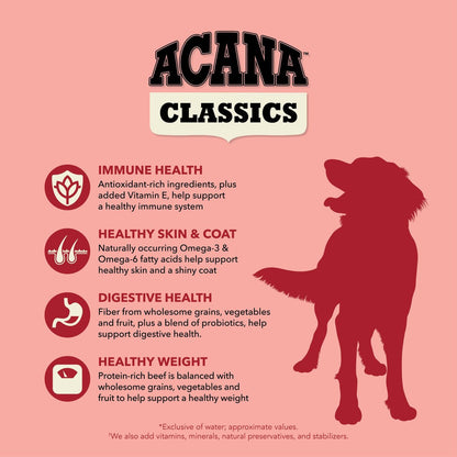 ACANA Classics Grain Free Beef & Barley Dry Dog Food