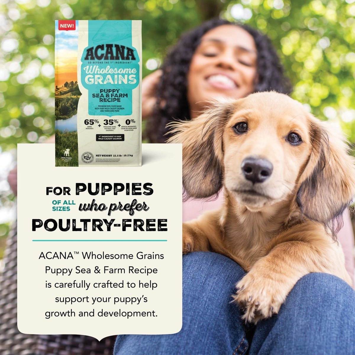 ACANA Wholesome Grains Puppy Sea & Farm Dry Dog Food