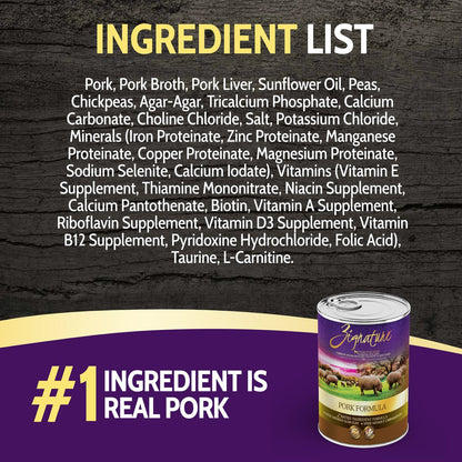 Zignature Pork Limited Ingredient Formula Canned Dog Food