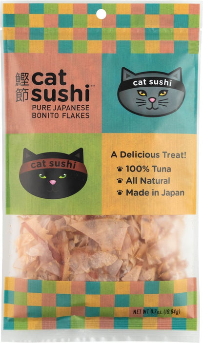 Earthly Cat Sushi Bonito Flakes Classic Cut Tuna Cat Treats