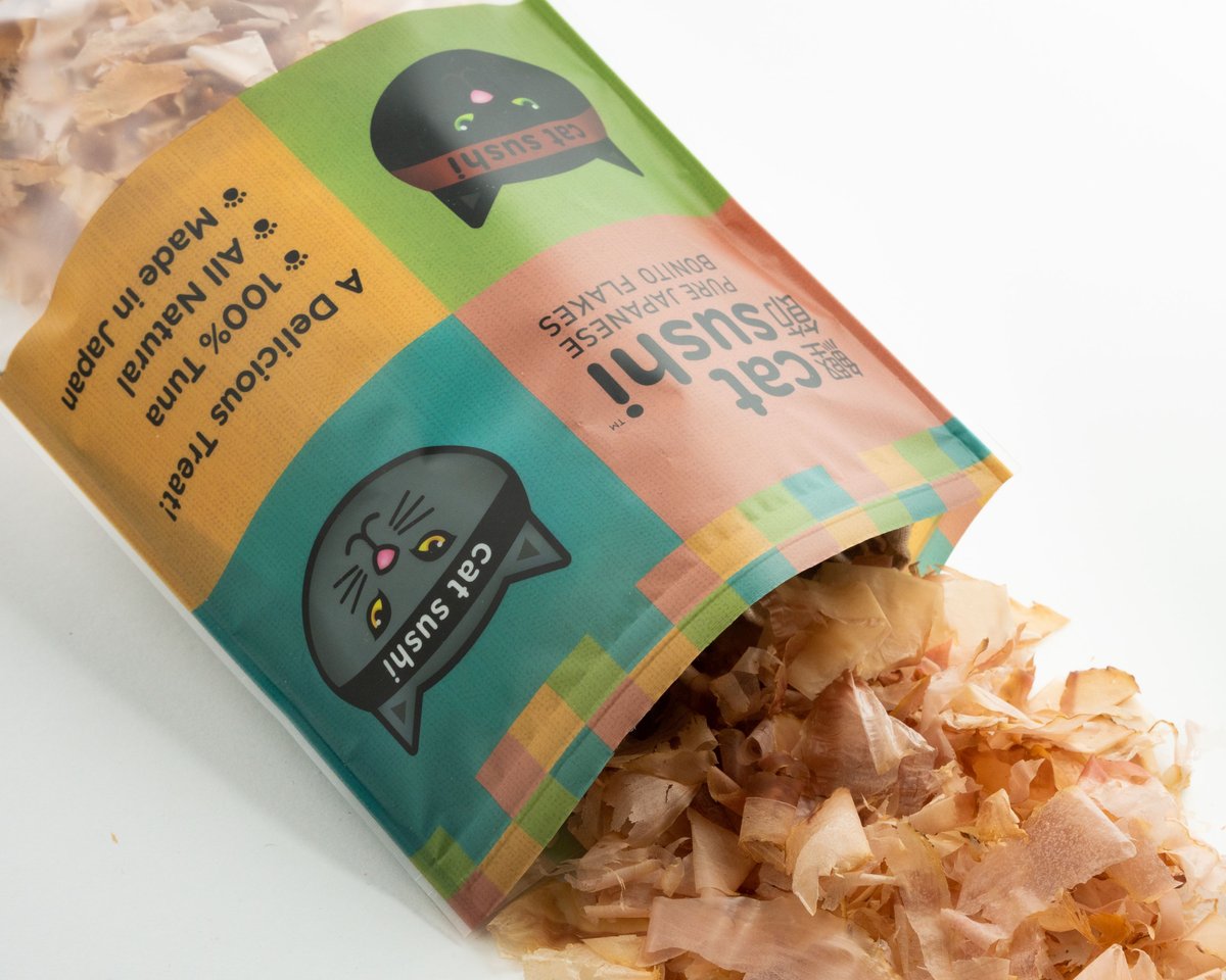 Earthly Cat Sushi Bonito Flakes Classic Cut Tuna Cat Treats