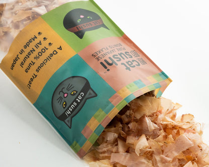 Earthly Cat Sushi Bonito Flakes Classic Cut Tuna Cat Treats