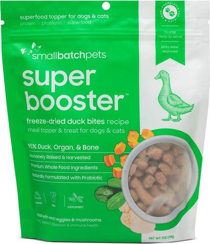 Smallbatch Freeze Dried Duck Super Booster Bites for Dog and Cats