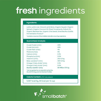 Smallbatch Freeze Dried Lamb Super Booster Bites for Dog and Cats
