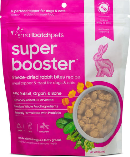 Smallbatch Freeze Dried Rabbit Super Booster Bites for Dog and Cats