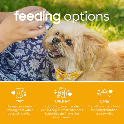 Smallbatch Freeze Dried Pork Super Booster Bites for Dog and Cats
