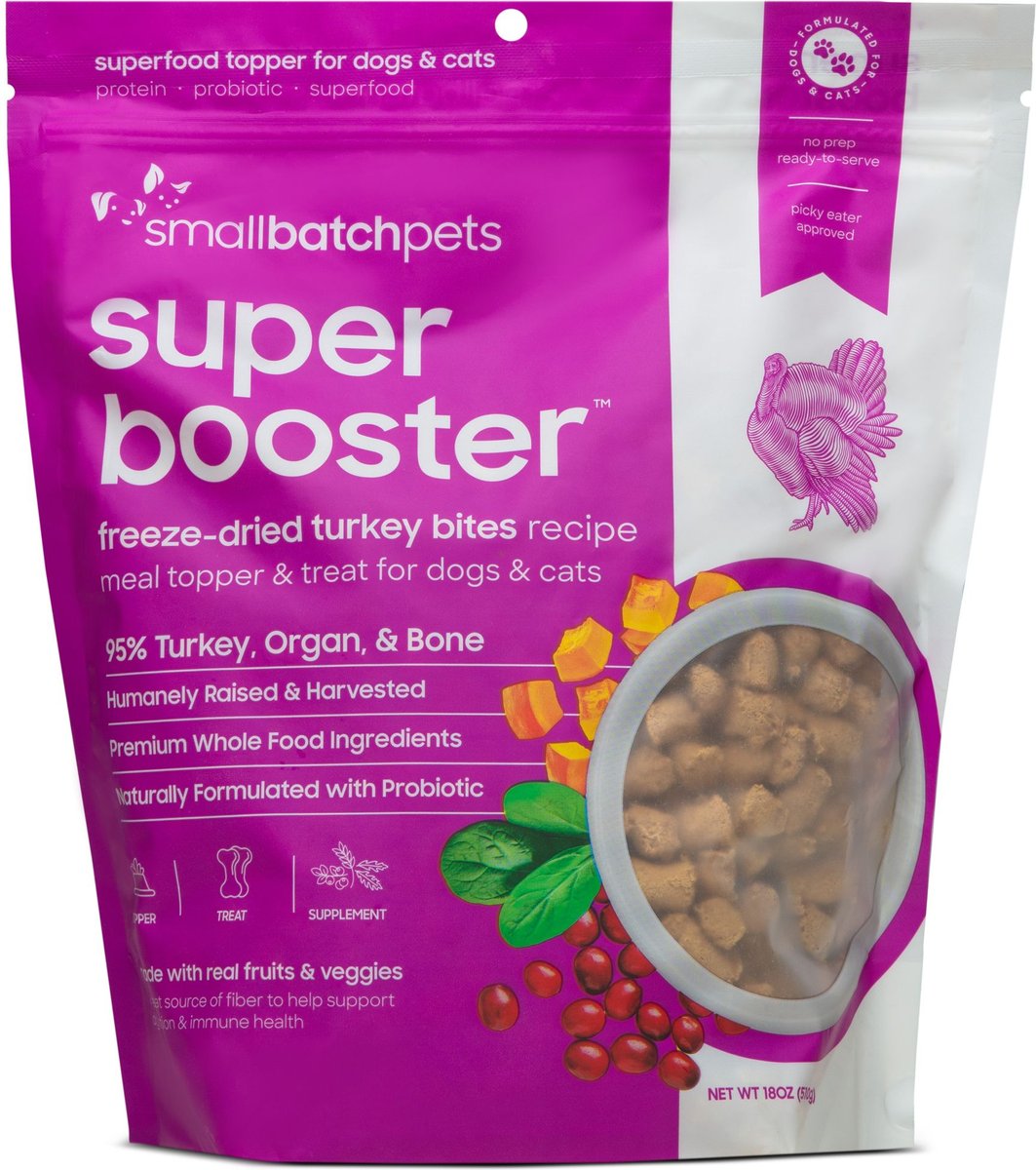 Smallbatch Freeze Dried Turkey Super Booster Bites for Dog and Cats