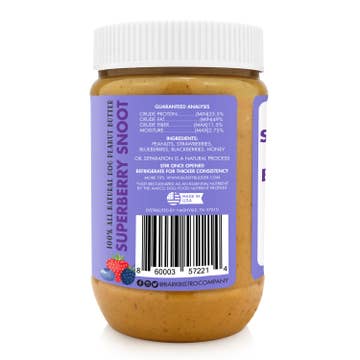 Bark Bistro Superberry Snoot Buddy Budder Peanut Butter for Dogs