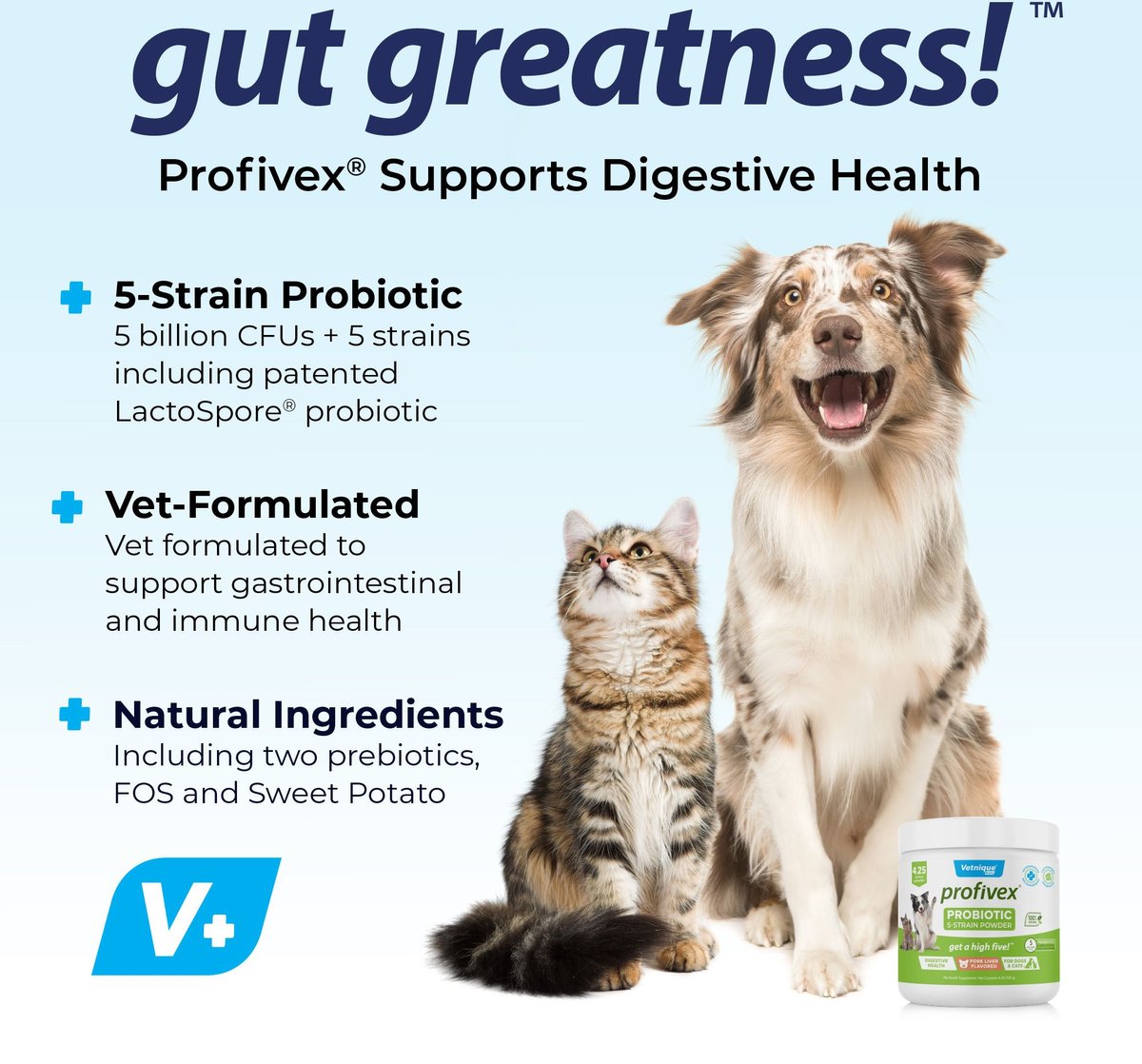 Vetnique Profivex Pork Liver Flavored Powder Supplement for Dogs and Cats