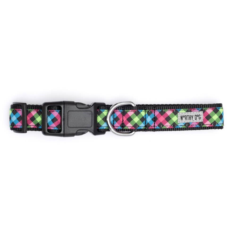 Worthy Dog - Carnival Check Collar