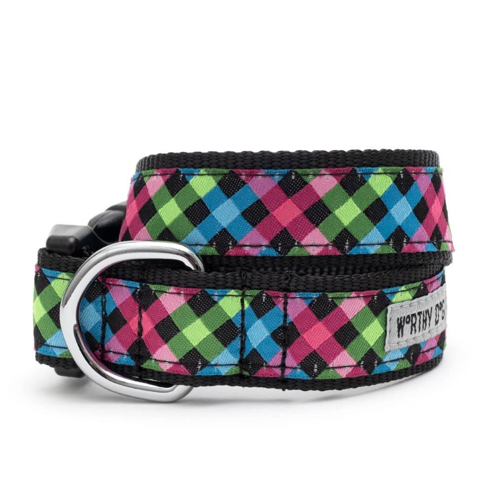 Worthy Dog - Carnival Check Collar