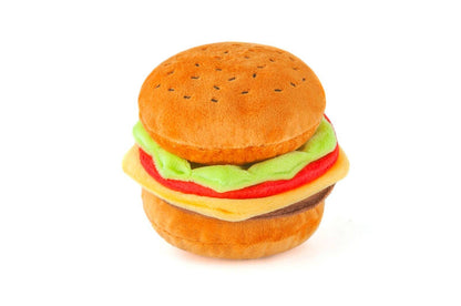 P.L.A.Y. Barky Burger Plush Dog Toy