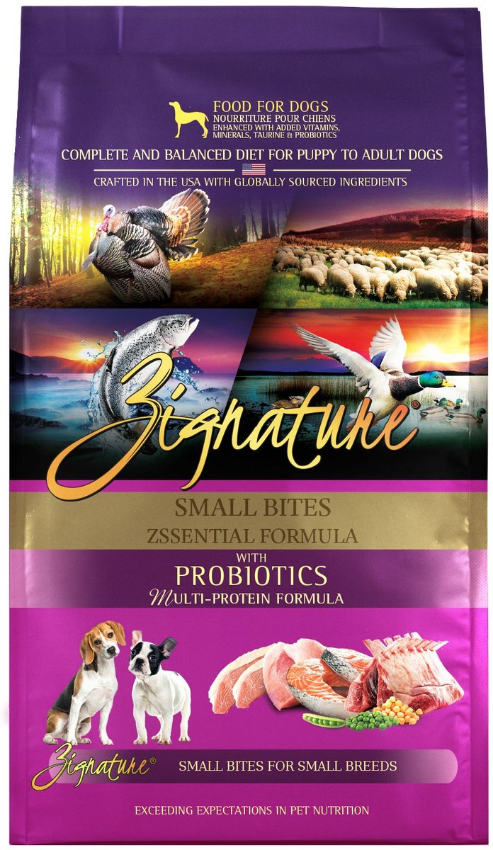 Zignature Small Bites Zssential Multi-Protein Formula Dry Dog Food