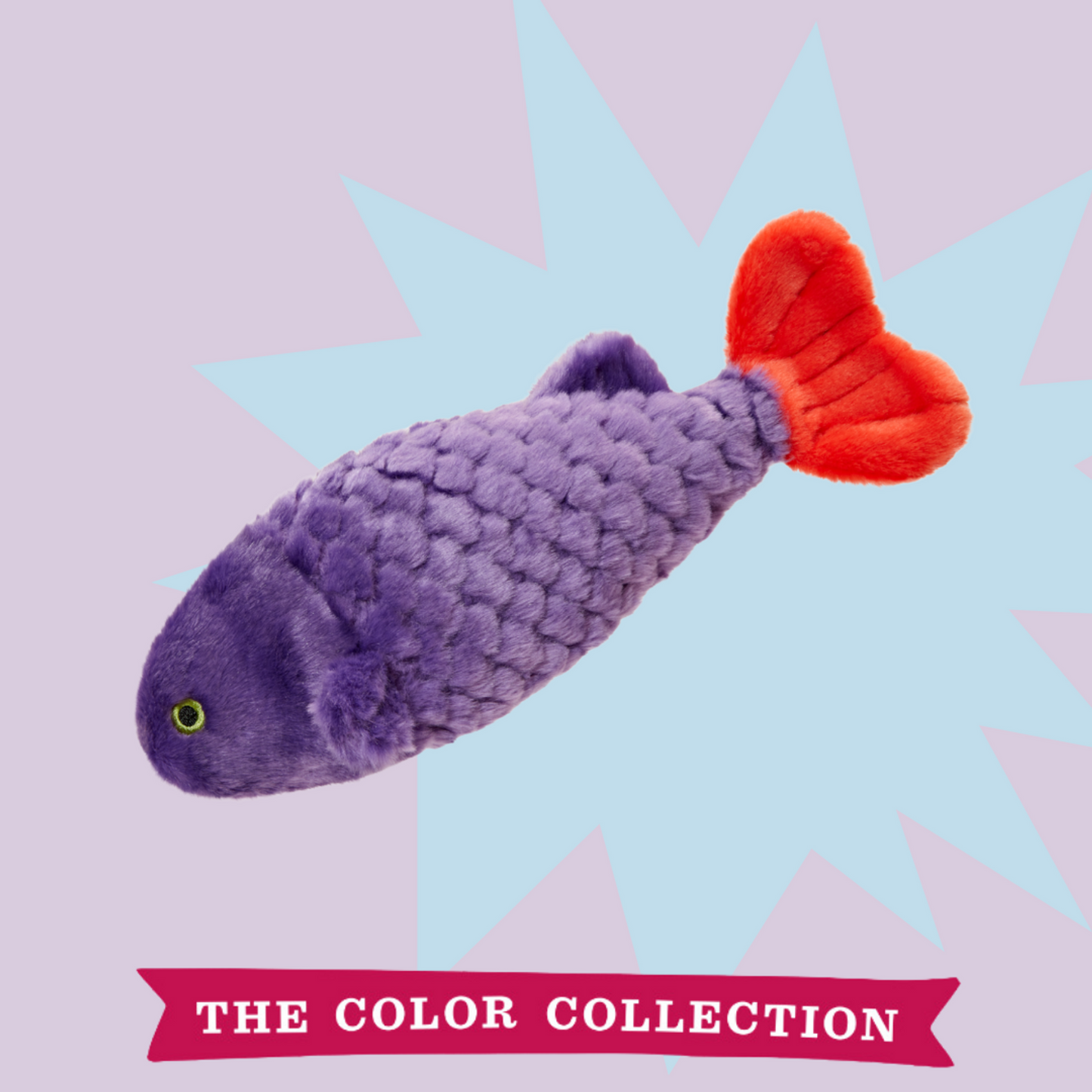 Fluff & Tuff "Cici" - Tropical Fish Plush Dog Toy