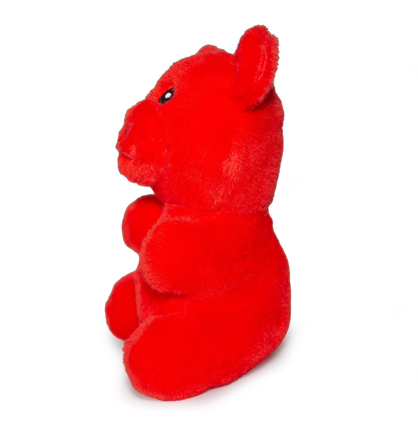 ThoozyPet Gummy Bear Plush Dog Toy, Red, 6"