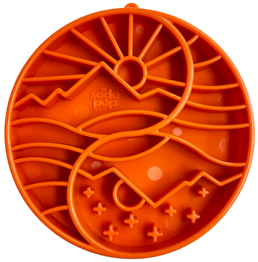 SodaPup Shallow Slow Feeder Tray, Yin Yang