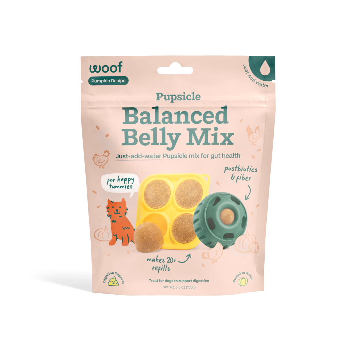 Woof Pupsicle Treat Mix, Balanced Belly