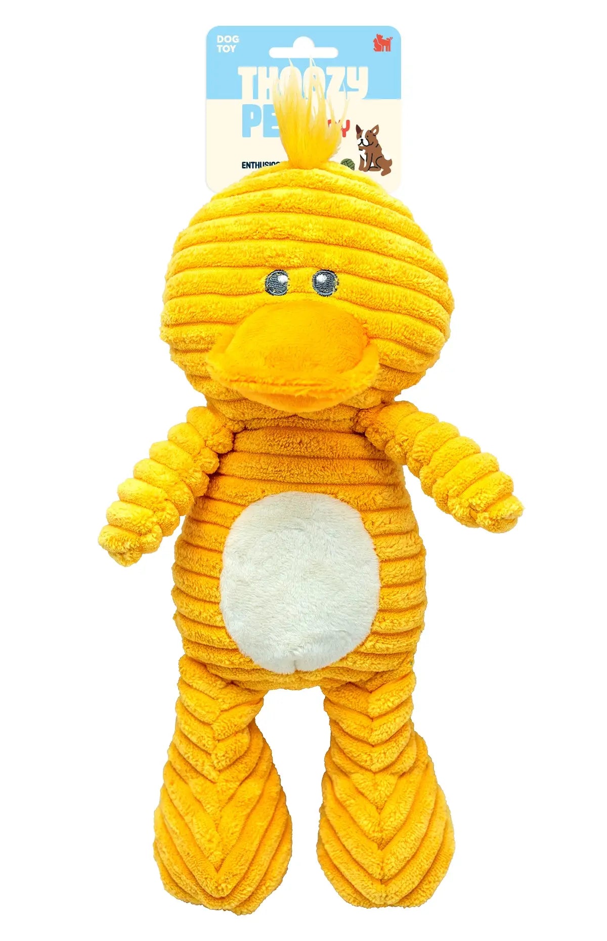 ThoozyPet Tuff & Cuddly Duck Plush Dog Toy