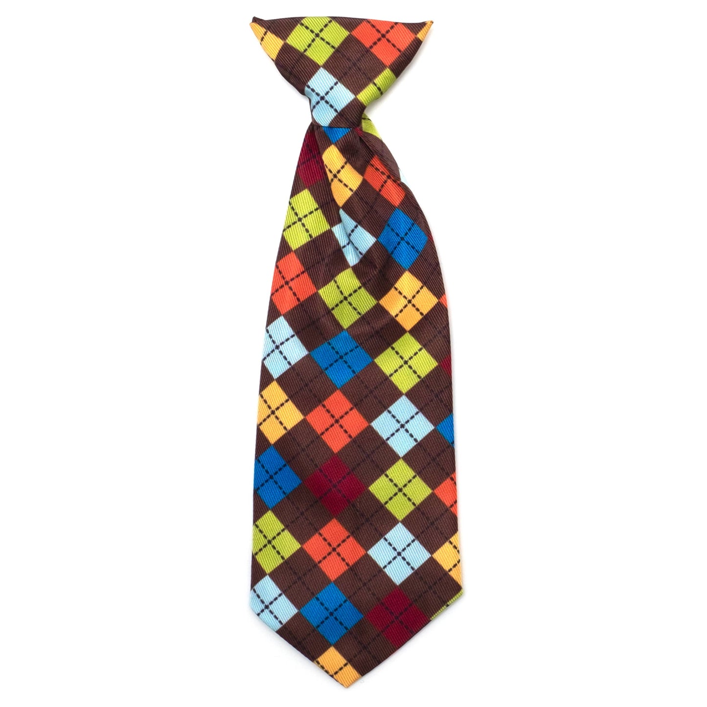 Worthy Dog - Autumn Argyle Neck Tie