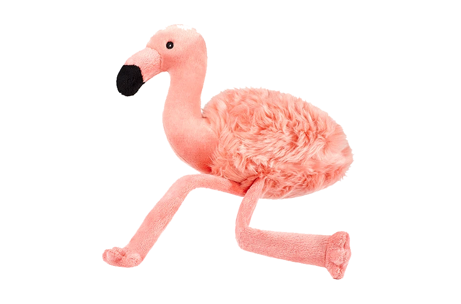 Fluff & Tuff "Lola" - Flamingo Plush Dog Toy
