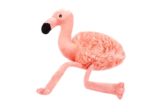 Fluff & Tuff "Lola" Flamingo Plush Dog Toy