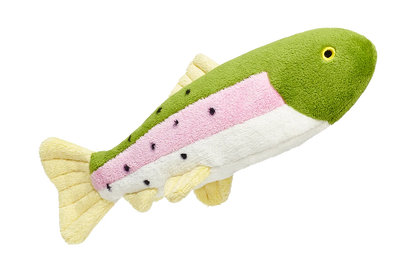 Fluff & Tuff "Burt" Lake Trout Plush Dog Toy