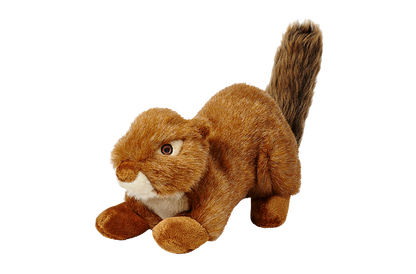 Fluff & Tuff "Red" - Squirrel Plush Dog Toy (Squeakerless)