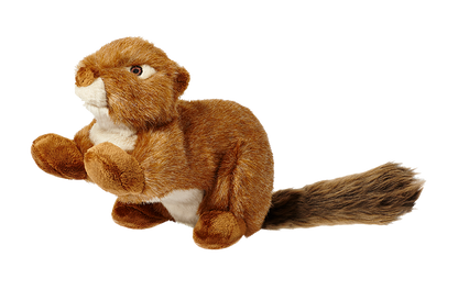 Fluff & Tuff "Red" - Squirrel Plush Dog Toy (Squeakerless)