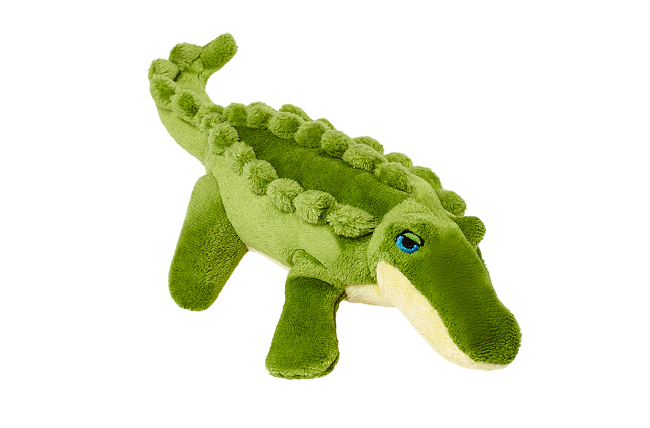 Fluff & Tuff "Savannah" - Baby Gator Plush Dog Toy