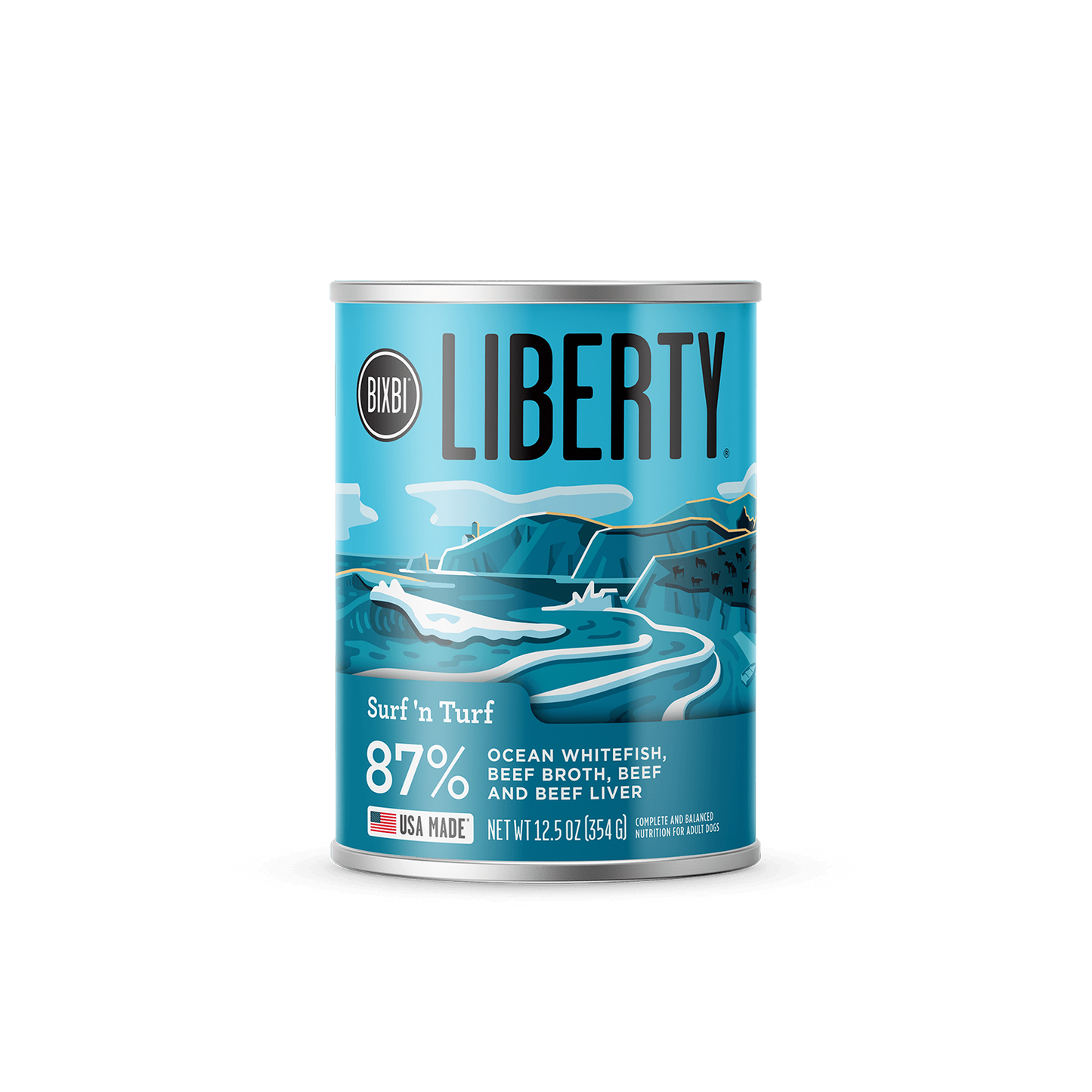 Bixbi Dog Liberty Grain Free Surf and Turf Pate Wet Dog Food