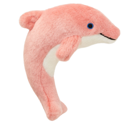 Fluff & Tuff "Gisele" - Mini Dolphin Plush Dog Toy