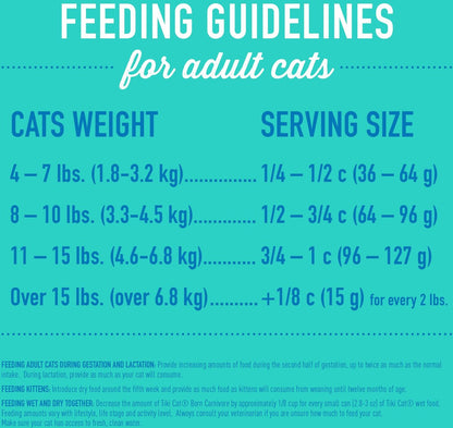 Tiki Cat Born Carnivore Grain Free Herring and Salmon Dry Food