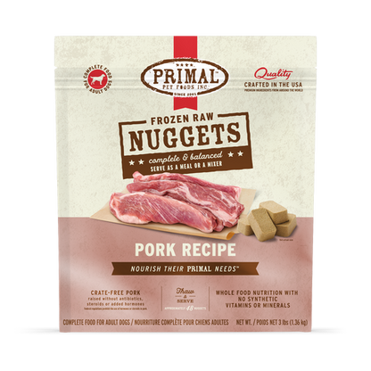 Primal Pork Formula Nuggets Frozen Dog Food