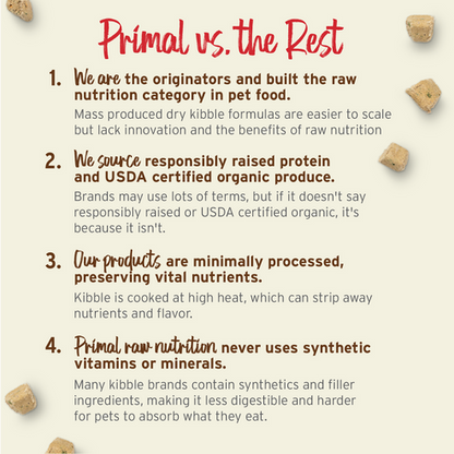 Primal Beef Formula Nuggets Frozen Dog Food