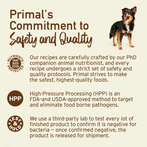 Primal Beef Formula Patties Frozen Dog Food
