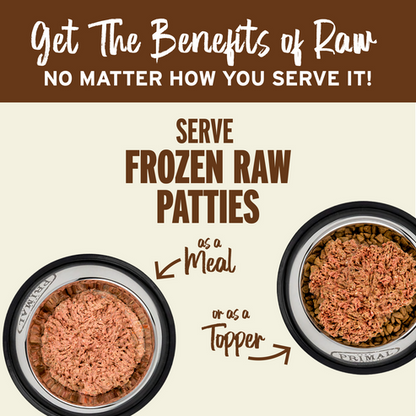 Primal Beef Formula Patties Frozen Dog Food