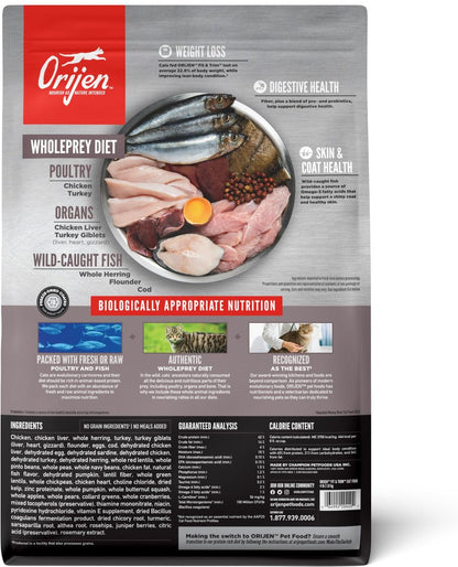 Orijen Cat Grain Free Fit and Trim Dry Food