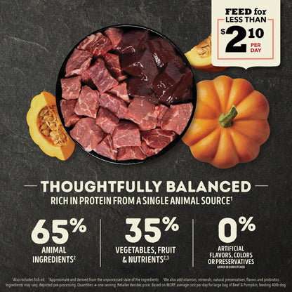 ACANA Singles Grain Free LID Beef & Pumpkin Dry Dog Food
